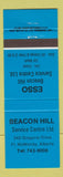 Matchbook Cover - Beacon Hill Esso oil gas Fort McMurray AB
