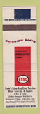 Matchbook Cover - Esso oil gas Dale's Echo Bay ON WEAR