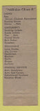 Matchbook Cover - Millikin Furs Danville IL WORN