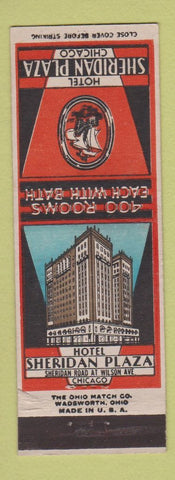 Matchbook Cover - Hotel Sheridan Plaza Chicago IL