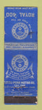 Matchbook Cover - Royal 400 oil gas  WORN
