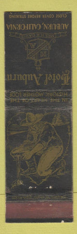 Matchbook Cover - Hotel Auburn CA CROWN WEAR