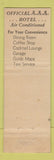 Matchbook Cover - Hotel Auburn CA CROWN WEAR
