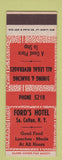 Matchbook Cover - Ford's Hotel South Colton NY SAMPLE