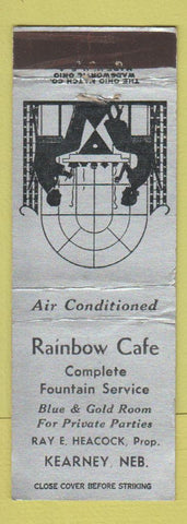 Matchbook Cover - Rainbow Cafe Kearney NE SILVER
