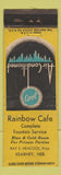 Matchbook Cover - Rainbow Cafe Kearney NE YELLOW WEAR