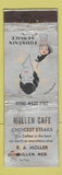 Matchbook Cover - Mullen Cafe Mullen NE WORN