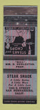 Matchbook Cover - Steak Shack San Bernardino CA