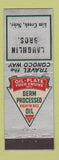 Matchbook Cover - Conoco oil gas Laughlin Bros Elm Creek NE WEAR
