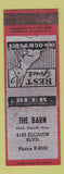Matchbook Cover - The Barn San Diego CA ADVANCE WEAR
