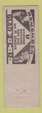 Matchbook Cover - The Barn San Diego CA ADVANCE WEAR