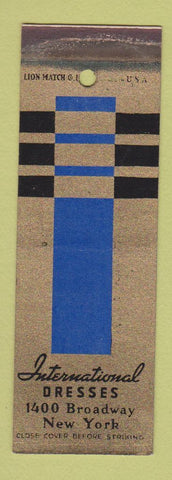 Matchbook Cover International Dresses Women's Clothes New York City SAMPLE WEAR