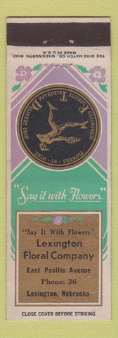 Matchbook Cover - Lexington Floral Flowers Lexington NE FTD