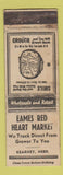 Matchbook Cover - Eames Red Heart Market Kearney NE WORN