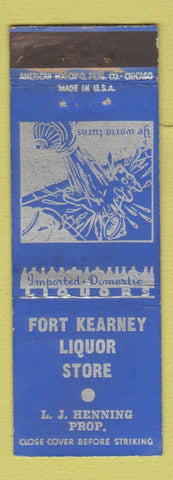 Matchbook Cover - Fort Kearney Liquor Store NE WEAR