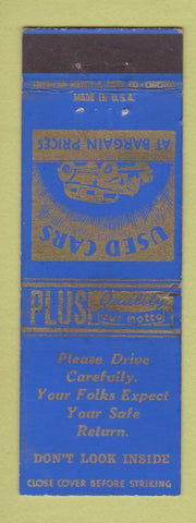 Matchbook Cover - Naligh Snyder Used Cars Kearney NE