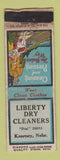 Matchbook Cover - Liberty Dry Cleaners Kearney NE DQ WORN