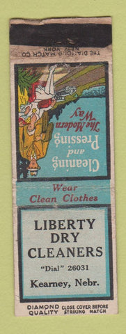 Matchbook Cover - Liberty Dry Cleaners Kearney NE DQ WORN