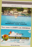Matchbook Cover - US Capitol Universal Match Los Angeles CA Pen Dennis 40 Strike