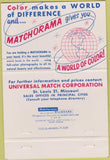Matchbook Cover - US Capitol Universal Match Los Angeles CA Pen Dennis 40 Strike
