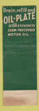 Matchbook Cover - Conoco oil gas Laughlin Bros Elm Creek NE WORN