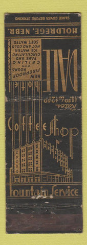 Matchbook Cover - Dale Hotel Holdrege NE WEAR