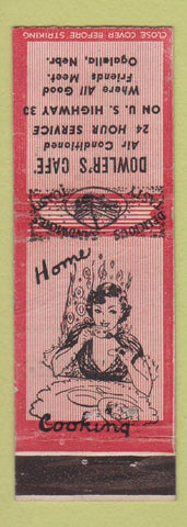 Matchbook Cover - Dowler's Cafe Ogallala NE