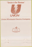 Matchbook Cover - Union Wholesale Electric Alhambra CA 40 Strike