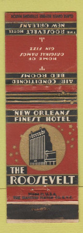 Matchbook Cover - Roosevelt Hotel New Orleans LA WEAR