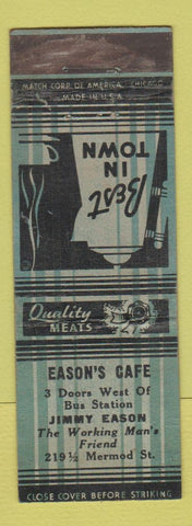 Matchbook Cover - Eason's Cafe Carlsbad NM