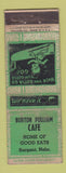 Matchbook Cover - Burton Pulliam Cafe Sargent NE ADVANCE WEAR