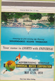 Matchbook Cover - US Capitol Universal Match ST Louis MO Seminar 1958 40 Strike