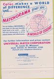 Matchbook Cover - US Capitol Universal Match ST Louis MO Seminar 1958 40 Strike