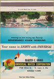 Matchbook Cover - US Capitol Universal Match St Louis MO Martin Gross 40 Strike