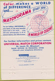 Matchbook Cover - US Capitol Universal Match St Louis MO Martin Gross 40 Strike
