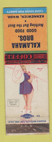 Matchbook Cover - Kalamaha Bros Restaurant Kennewick WA pinup