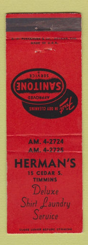 Matchbook Cover - Herman's Laundry