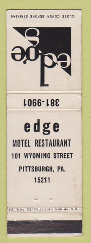 Matchbook Cover - Edge Motel Restaurant Pittsburgh PA