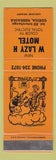Matchbook Cover - W Lazy H Motel Odessa NE