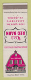 Matchbook Cover - Ken's Red Barn Sacramento CA WORN