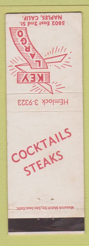 Matchbook Cover - Key LARgo Restaurant Naples CA