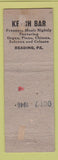 Matchbook Cover - Ketch Bar Reading PA pinup