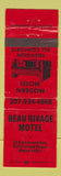 Matchbook Cover - Beau Rivage Motel Old Orchard Beach ME