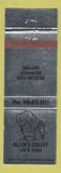 Matchbook Cover - Allen's Galley Restaurant Dallas? TX