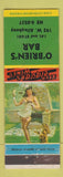 Matchbook Cover - O'Brien's Bar pinup WORN