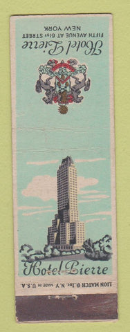 Matchbook Cover - Hotel Pierre New York City