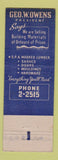 Matchbook Cover - Main Lumber Dallas TX WEAR