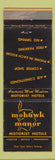 Matchbook Cover - Mohawk Manor Motor Hotel Syracuse Buffalo NY Indianapolis