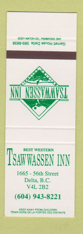 Matchbook Cover - Tsaw Wassen Inn Delta BC SAMPLE