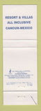 Matchbook Cover - Tucan Cun Beach Cancun Mexico